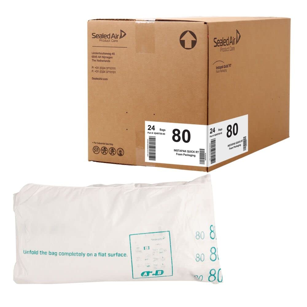 Sealed Air Instapak Quick RT, #80 Bag for 18″x12″x12″ Box, Foam